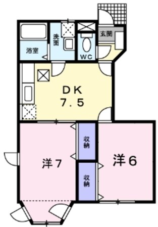 メゾンドジョイ1の物件間取画像